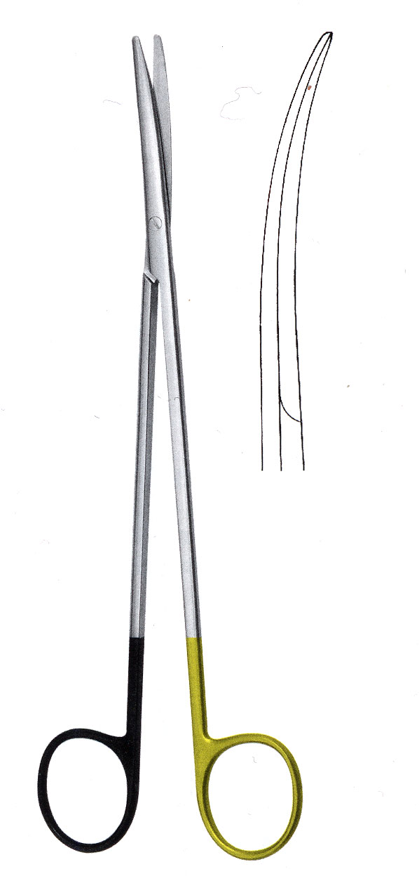 METZENBAUM FİNO MAKAS SÜPER KESKİN  EĞRİ 18CM